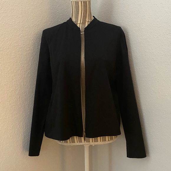 Co&Eddy Short Collar Black Zip Up Blazer | Sz Med - Picture 1 of 7